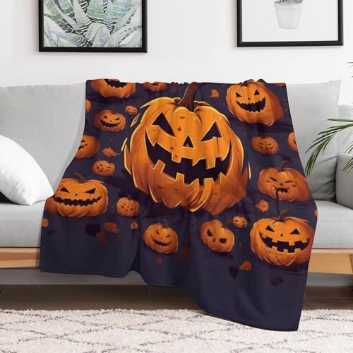 Plaid en micro polaire chaud et respirant grand format flanelle d'Halloween - 2