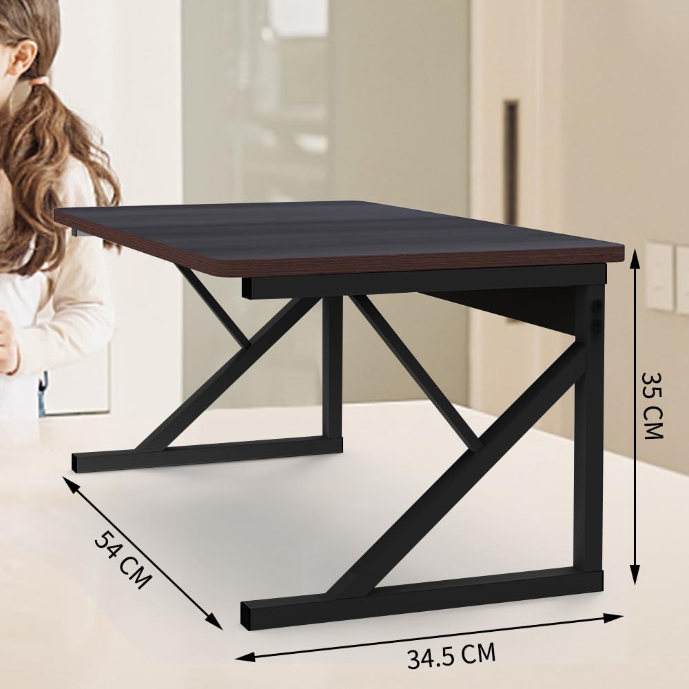 HUOLE Scaffale Cucina Salvaspazio, Espandibile Mensola Microonde, Mobile Cucina Salvaspazio Scaffale a 2 Livelli, adatto per Forni a Microonde, Utensili da Cucina -54 * 35 * 34,5 cm-nero