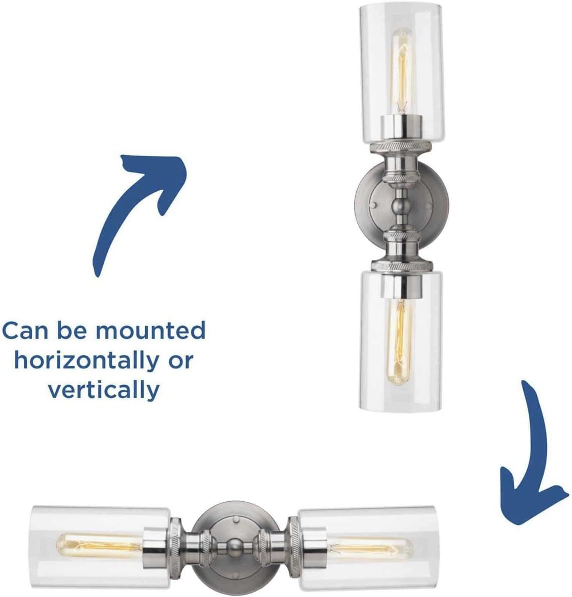 Progress Lighting 2-Light Bath & Vanity, Archives Collection, Indoor, P2809-81, Antique Nickel
