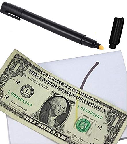 1Intheoffice Counterfeit Bill Detector Pen, Fake Money Marker Detector, (12 Pack) Counterfeit Pen #TOP3