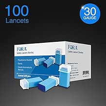 FORA Sterile Safety Lancet, 1.8mm Depth, 30 Gauge, 100 Count, Lancing Device Not Required - coolthings.us