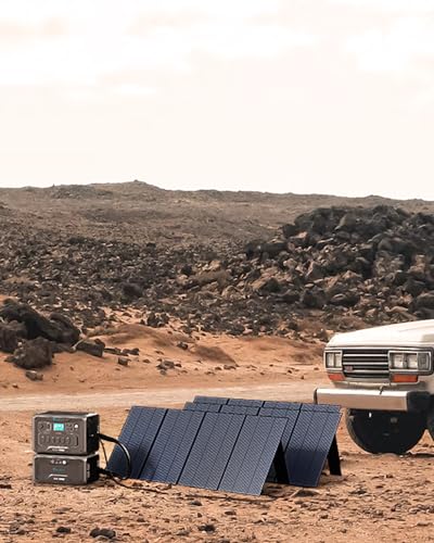 Image of BLUETTI 350W Solar Panel for Solar Generator AC70 AC180 AC240 AC200L Elite 200 V2 AC300&B300K AC500&B300K, Foldable Solar Charger for RV, Camping, Power Outage