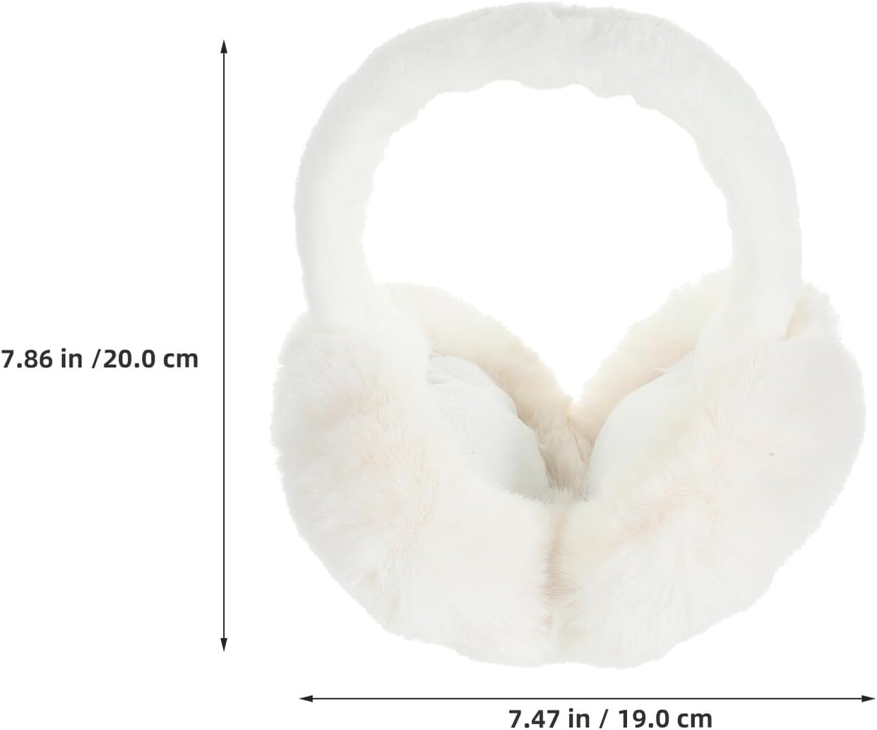 3pcs Foldable Plush Earmuffs Soft Thermal Ear Protectors Fleece Ear Warmer Headband for Women Outdoor Winter Cold Weather Riding