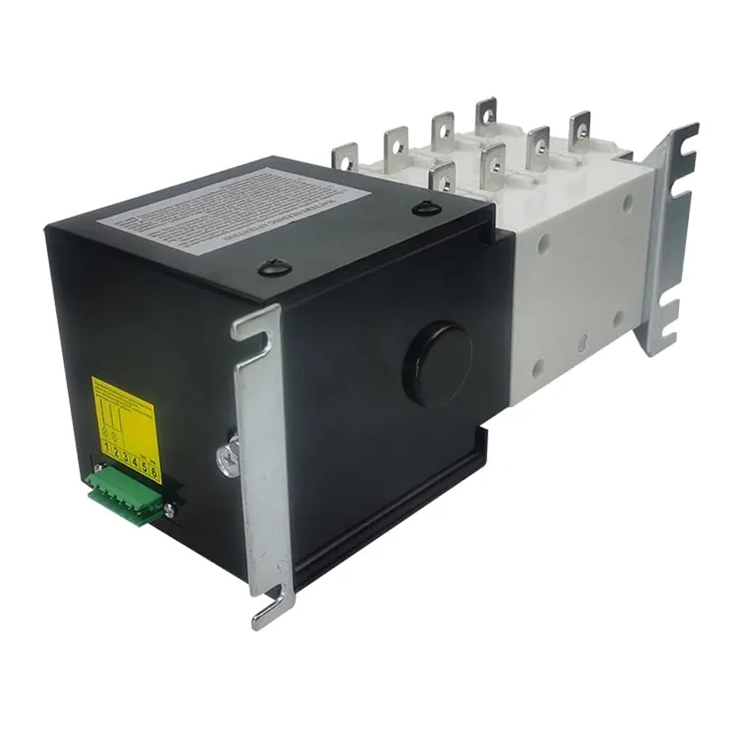 Side view of FRPKPNOX RP5D-100A Automatic Transfer Switch showing the control wiring terminal block.