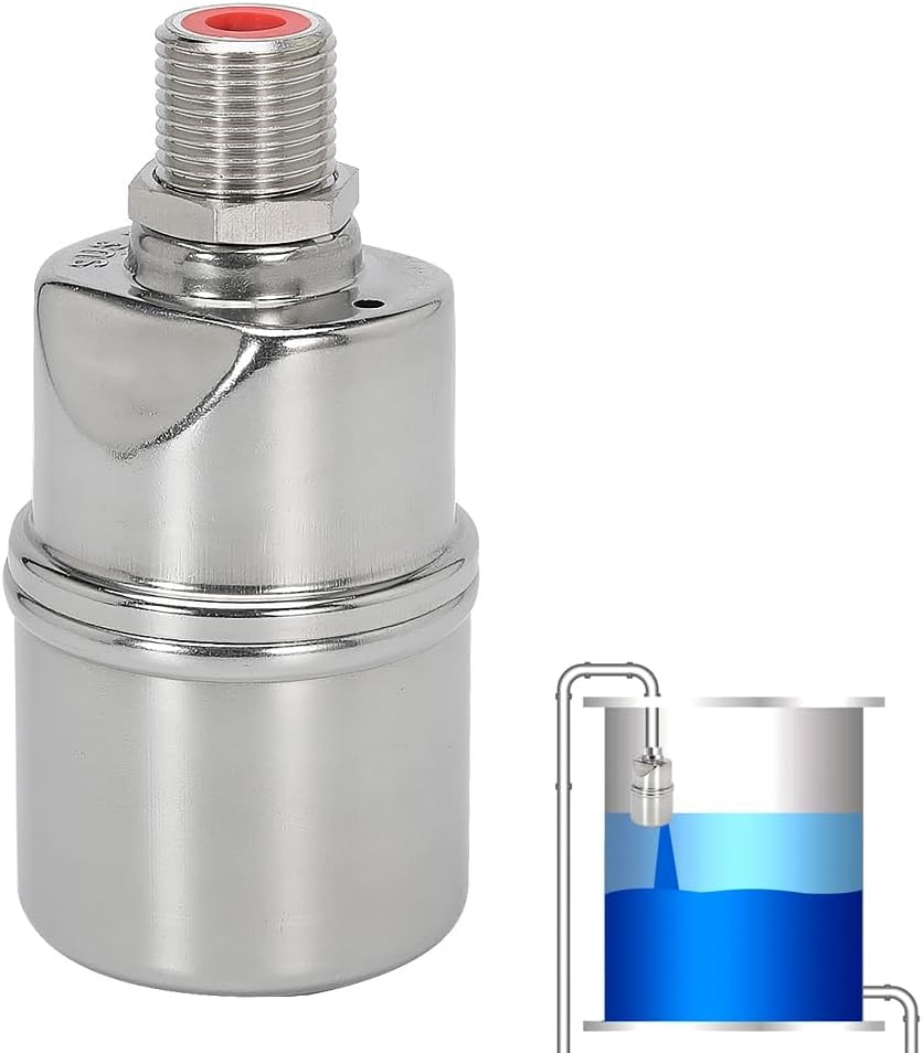 1/2" Water Float Valve, 304 Stainless Steel Fully Automatic Water Level