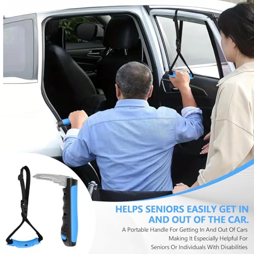 Image of Kaiedos Car Door Handle for Elderly, 3-in-1 Car Handle Assist for Seniors, Portable Auto Cane Vehicle Support Handle, 500 lbs Capacity, Non-Slip Door Assist Bar