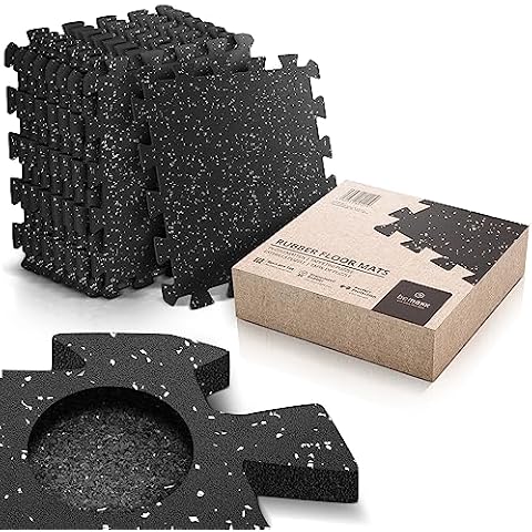 BeMaxx Interlocking Rubber Floor Mat Set Cover