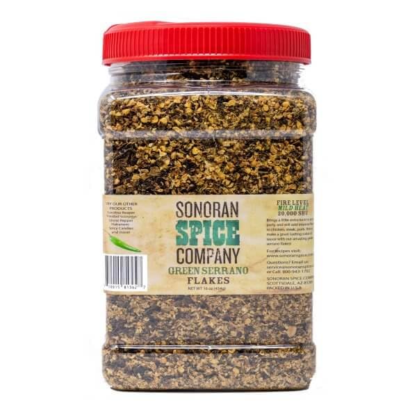 Serrano Pepper Flakes (16 Oz)