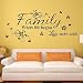 EMIRACLEZE Warm and Sweety Family Love Mural Wall Stickers Wall Decal