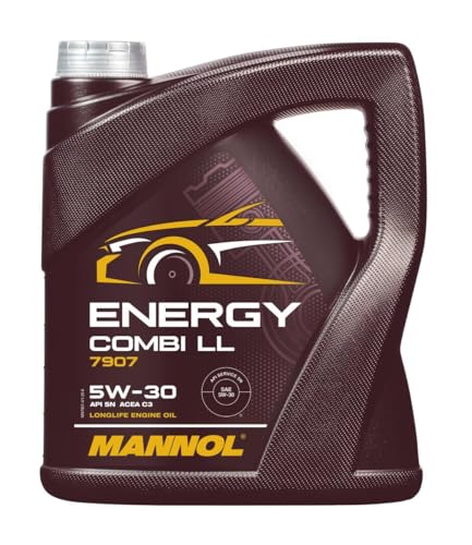 Image of MANNOL 7907 Energy Combi LL SAE 5W-30 (4L) API SN ACEA C3 MULTIGRADE BI-SYNTHETIC ENGINE OIL FOR PETROL AND DIESEL ENGINES OF CARS IMPORTED FROM GERMANY 4L