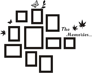 10 Pcs Picture Frames Wall Decal The Memories Vinyl Stickers, Removable ...