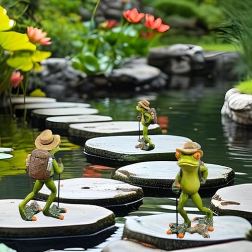 Statue de grenouille grimpante idée cadeau originale résine - 3