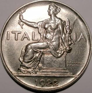 عملة قديمة ١ ليره ايطاليا ١٩٢٢، نيكل