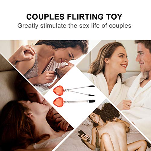 ARTIBETTER Braçadeira de Mamilo Coração Clipe de Leite Clipe de Mamilo Clipe de Clitóris Joias de Ma