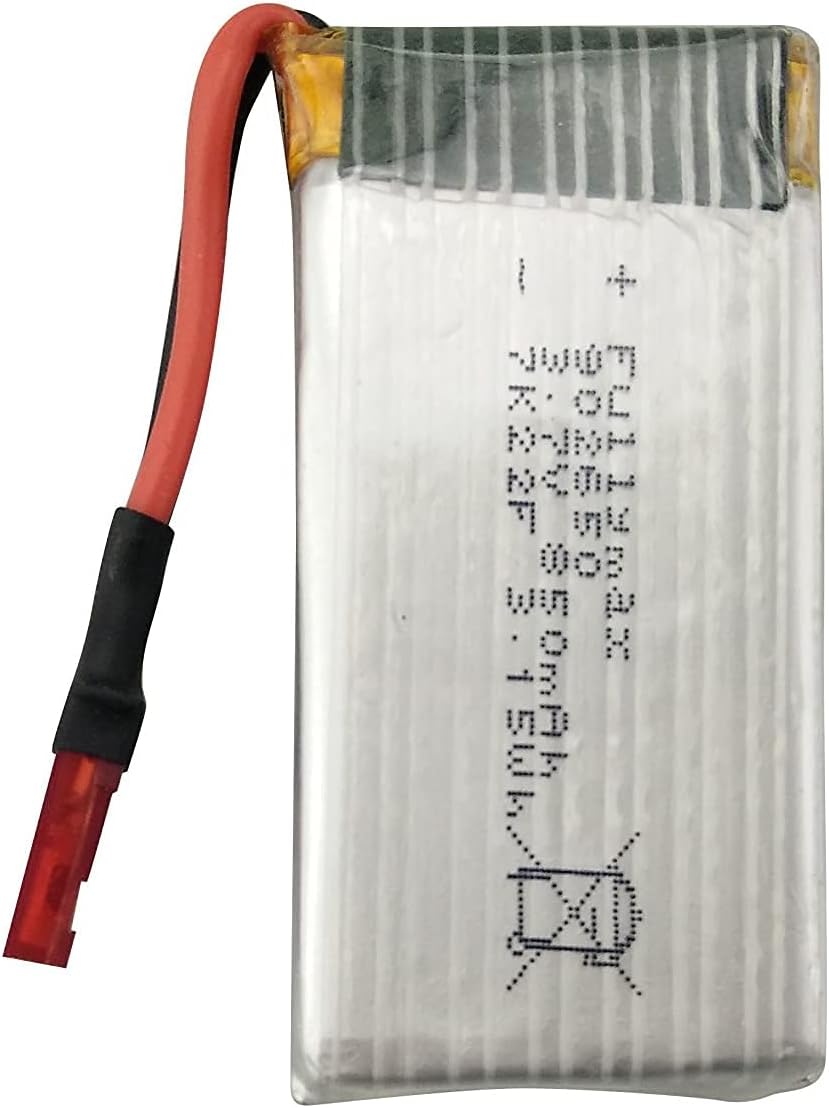 YUNIQUE GREEN-CLEAN-POWER - Li-Po Battery 3.7V 850mAh for Syma X56, X56W, X54HW, X54HC | Foldable, Rechargeable | High Performance for RC Drone, Silver | 50x26x9 mm - 50 gr