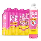 Sparkling Ice® STARBURST™ Variety Pack, Zero Sugar Flavored Sparkling Water, with Vitamins and Antioxidants, Low Calorie Beverage, 17 fl oz, 12 count (Strawberry, Cherry, Fruit Punch, Watermelon)