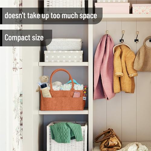 image for Mr. Pen- Baby Diaper Caddy Organizer, Rustic Warmth, Baby Caddy Organi