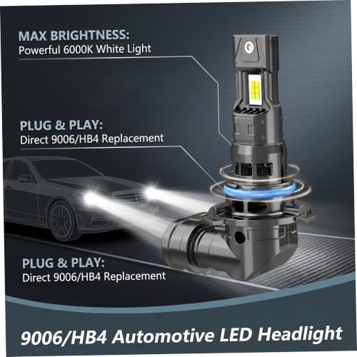 Bombillas para faros delanteros luces antiniebla LED repuesto negro 5