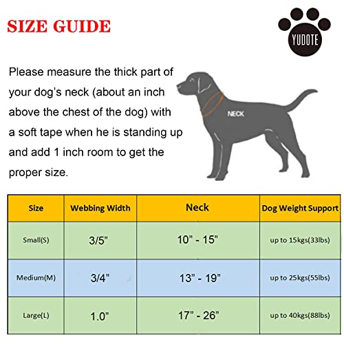 Yudote Reflective Nylon Padded Dog Collar Adjustable Soft Pet Collars With Quick Release Buckle For Small Medium Large Dogs (Lavender, 17-26 Inch) #TOP5