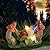 Sinhra Outdoor Garden Gnome Statue,Solar Gnomes Figurine Lying on Hammock with Bird and Mushrooms,Outdoor Garden Decoration for Patio Yard Lawn Porch,Gifts for Mom/Grandma/Women