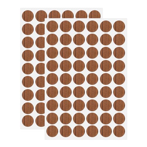 HARFINGTON 2 feuilles de cache-vis autocollants 21mm 54 en 1 étanche antisalissure