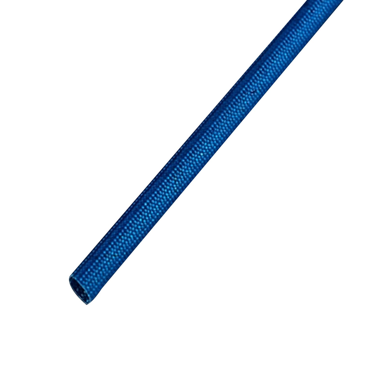 WOFICRET Heat Fiberglass Shield Sleeve for Car Wire Loom Protection,Blue,Diameter 6mm/10m