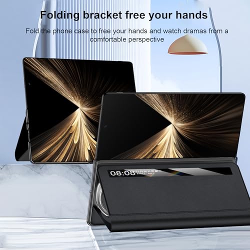 Coque Honor Magic V5 Lemxiee en PU premium finition soignee pour ecran pliable