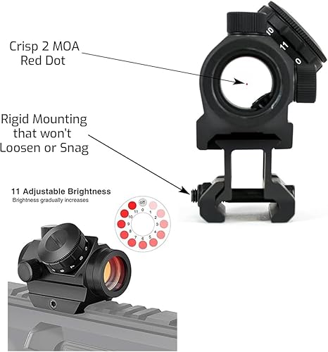 Vista 5 de Mira abatible de 45 grados Diseño de perfil bajo, transición rápida, mira delantera y trasera abatible s-i-g-h-t con ranura de 3 y 5 piezas