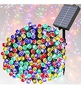 ソーラーライト イルミネーションライト クリスマスライト ストレート 定番商品 ソーラー充電式 8パターン 200球 20m コントローラー付き 自動ON/OFF 夜間自動点灯 昼消灯 省エネ ...
