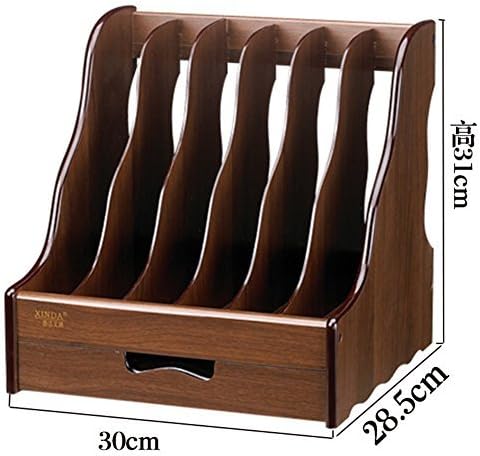 DLWDMRV Desktop Document Letter Tray Organizer Wooden Detachable Desktop Multilayer File Frame A4 A5 Paper Magazine Document Desk Shelf-G