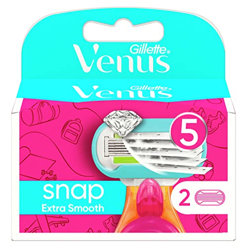 Gillette Venus Extra Smooth Snap Cuchillas de Afeitar Mujer, Paquete de 2 Cuchillas de Recambio Cover