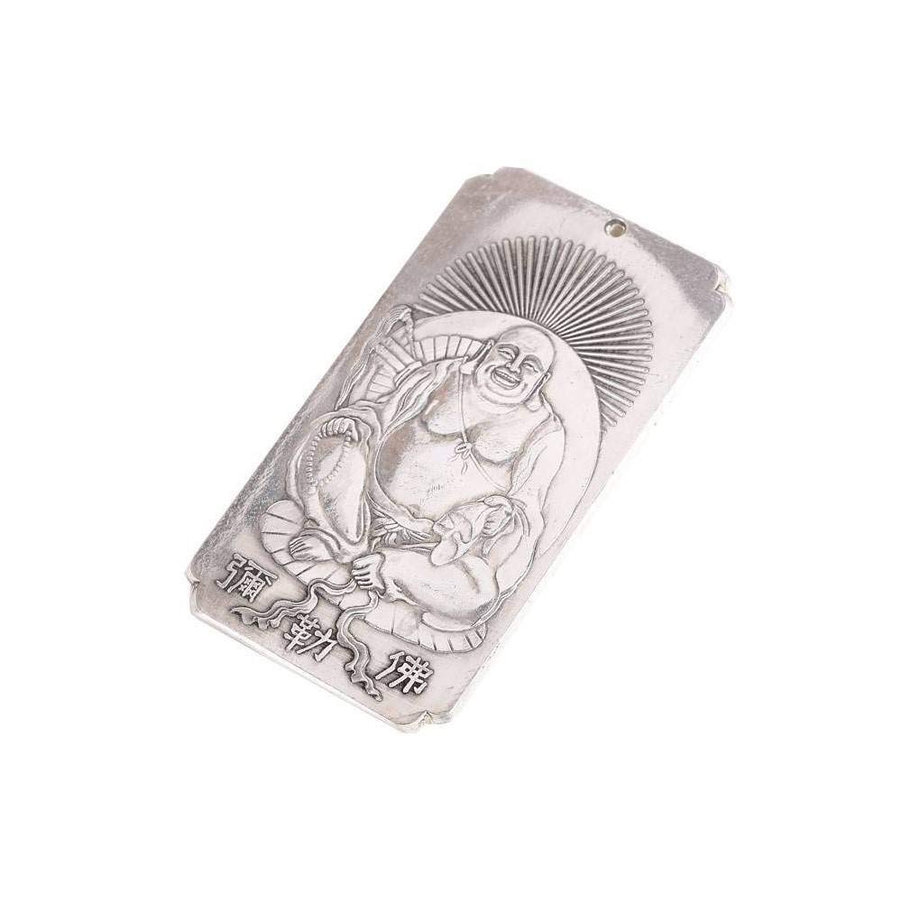 Lachineuse Silber Feng Shui Talisman Laughing Buddha Luck And Happiness Tibetan Silver
