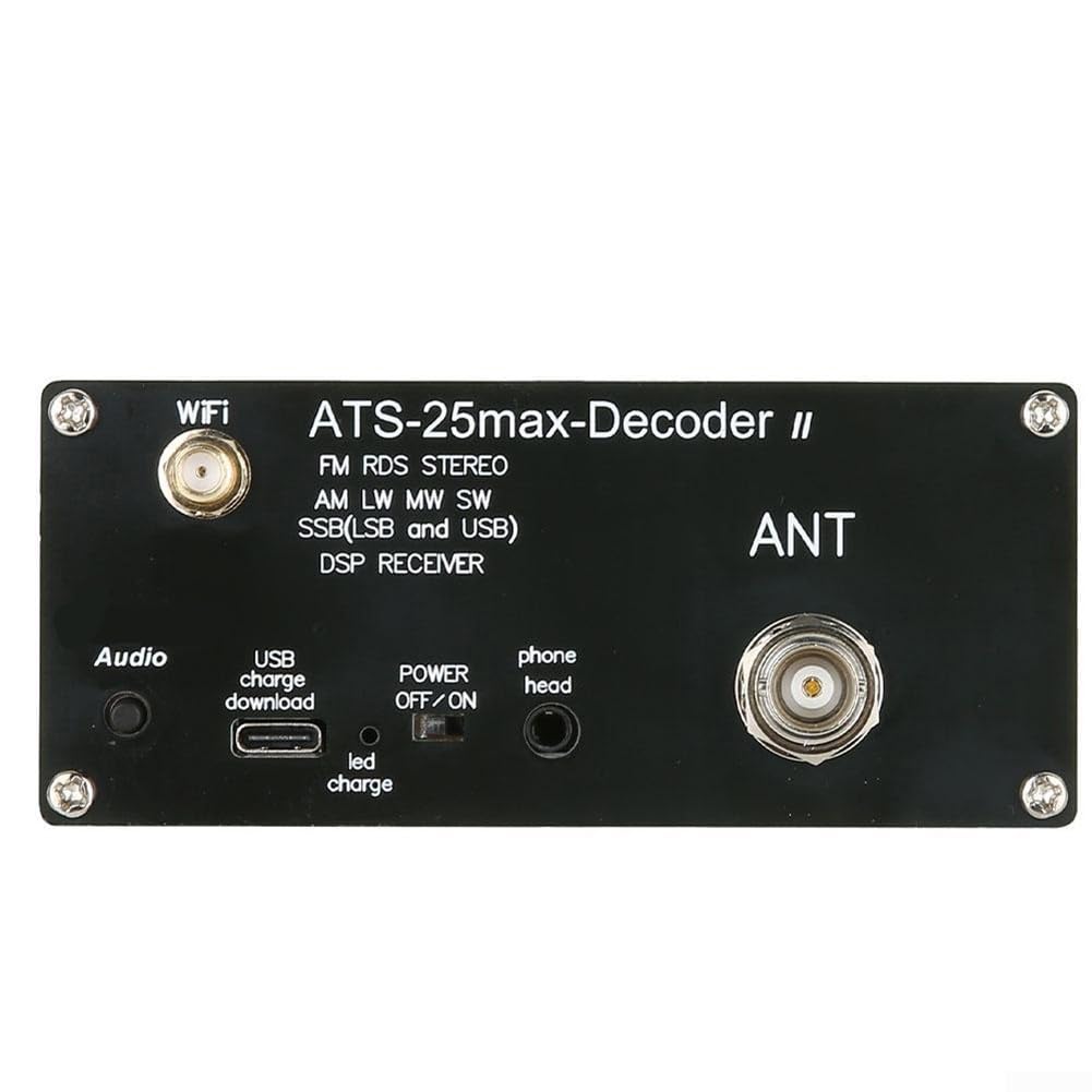 Récepteur radio pleine bande, radios à ondes courtes, écran tactile de 2,4", ATS25 Max Decoder II Radio pour LSB, AM, USB, CW, DIGI, ATS25 Max Decoder II