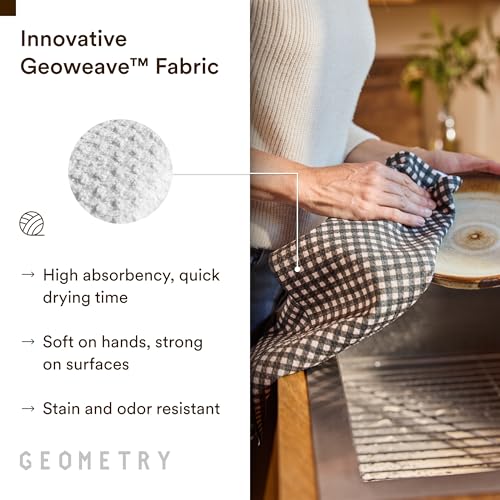 GEOMETRY Kitchen Towels - Quick Dry Microfiber Cloth Dish Towels for Kitchen Drying - Premium Quick Dry Towel - Treat, 18" x 30" - 1 Piece - image 4