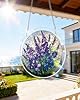 WOODBESTS Acrylic Jigsaw Puzzle Suncatcher-Violet Garden Grace, Stained Glass Window Hanging, Home Decor Creative Mom Gifts, Birthday Gifts for Women,Wife, Sisters, Aunt, Besties 7.4in #3