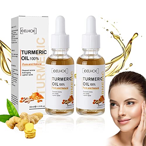 Turmeric Serum, Turmeric Dark Spot Corrector Serum, Turmeric Sérum Réparateur, Turmeric Repair Face Serum, Serum Anti Tache, Sérum Visage Anti-âge éclaircissante pour la Peau (2 PCS)