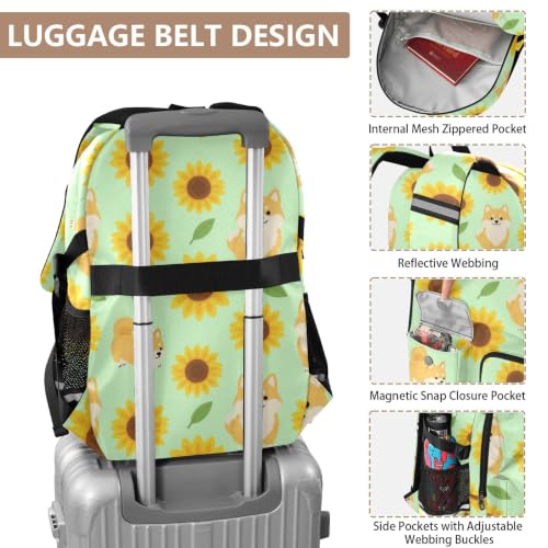 Mochila para laptop de Shiba Inu con compartimento acolchado escolar 4