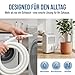 Kondensatschlauch Ø20mm (5M) - Kondensatschlauch Klimaanlage aus PVC mit 2 Anschlüssen UV-beständig Ablaufschlauch Klimaanlage, Zuschneidbar, Flexibler Schlauch für Klimaanlagen, Split-Klimageräte