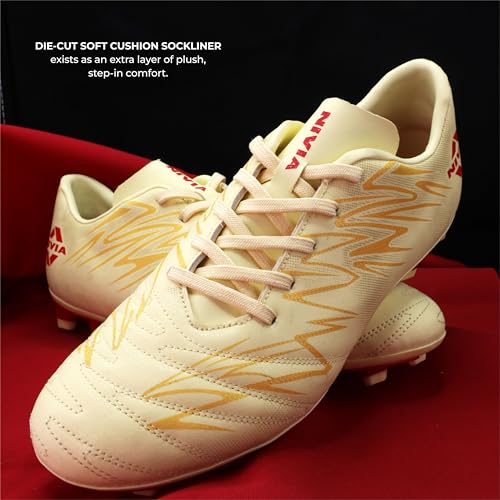 Image of Nivia Encounter 11.0 Football Stud for Mens, TPU Sole with PVC Synthetic Leather Upper for Hard and Grassy Surfaces