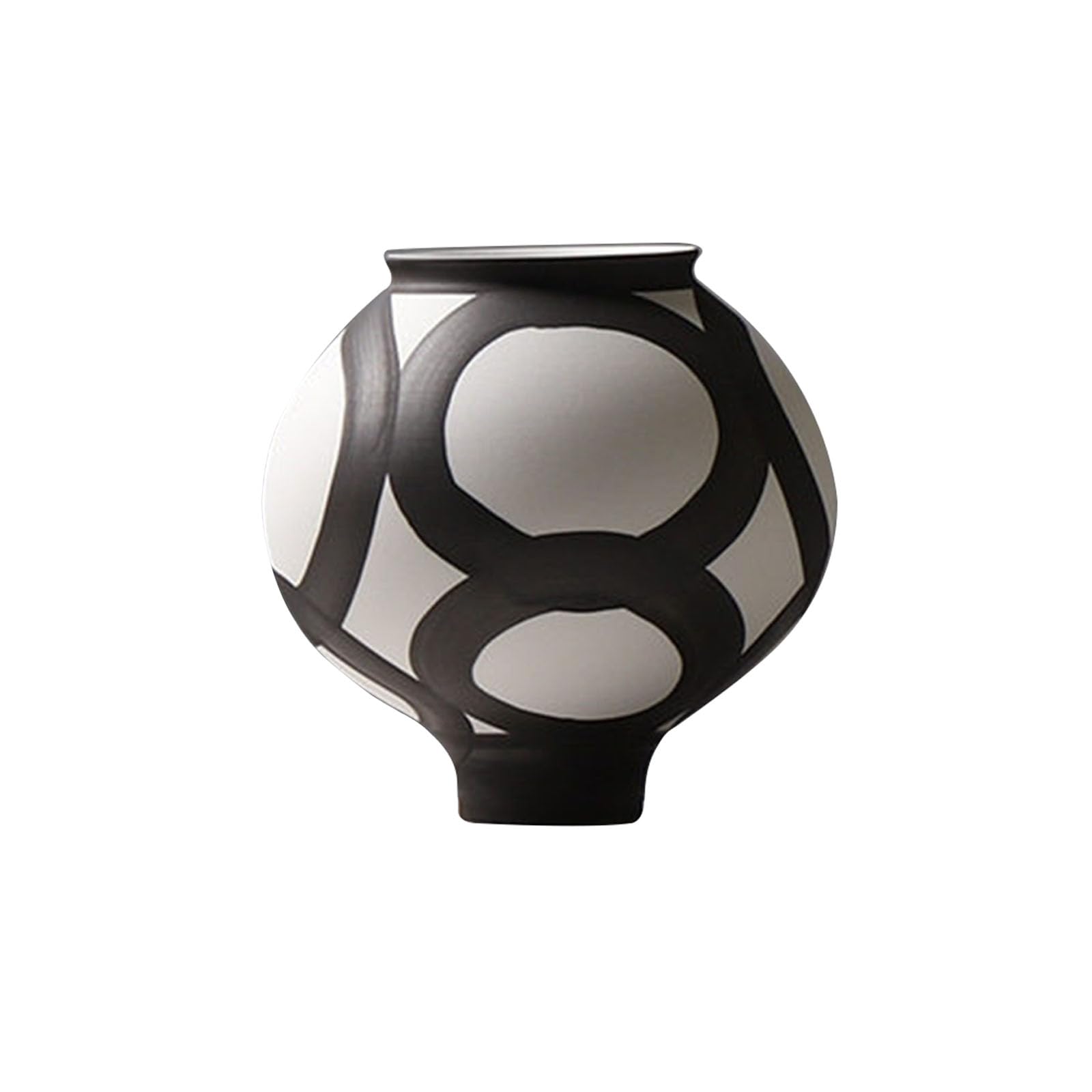 Nzzkoides P Large Art Ceramic Vase, Creative Decorative Vase, Ornament For Living Room, Bedroom, Restaurant, Hotel, Farmhouse, Villa, Irregular Shape(Size:22 * 22 * 21.5Cm,Color:p)