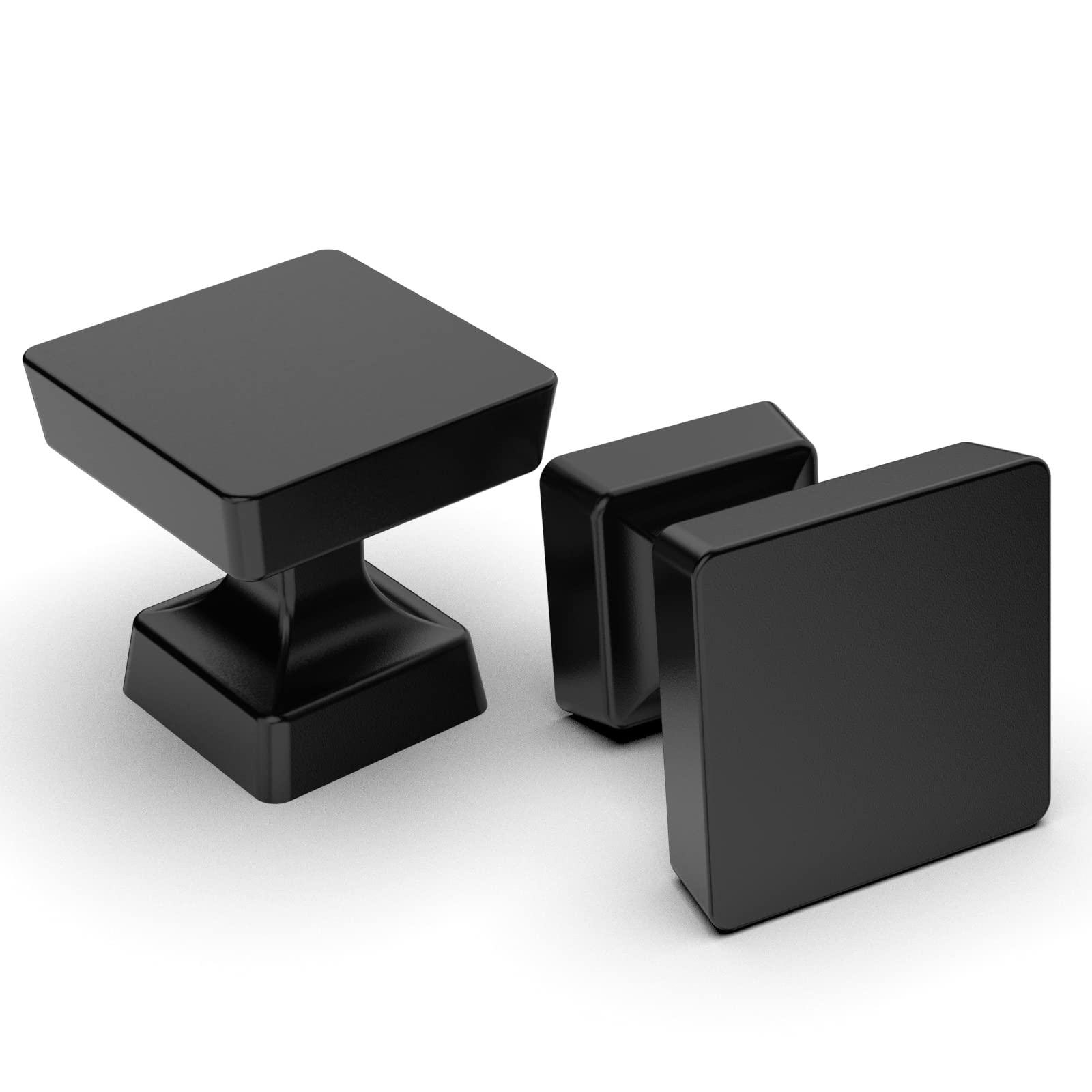 Amerdeco 10 Pack Matte Black Cabinet Knobs