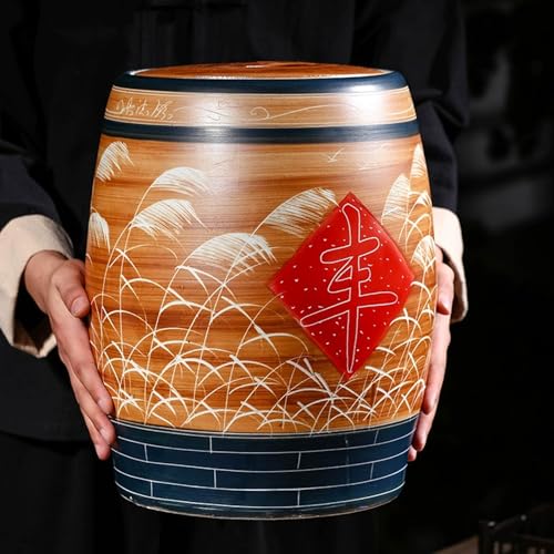 Récipient en céramique pour riz et organisation de cuisine soignée