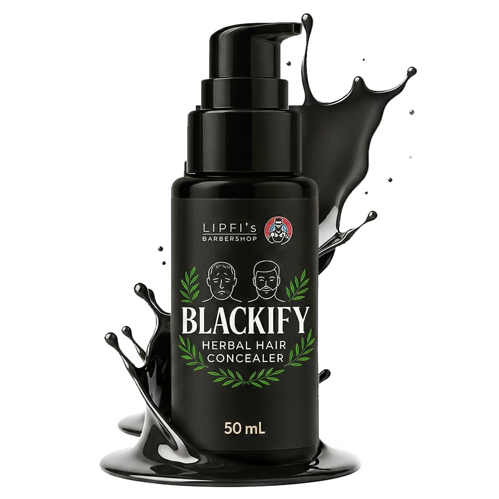 BLACKIFY - Corrector de cabello vegetal para cabello fino y zonas calvas, crema natural de larga duración con pigmentos vegetales, relleno vegano para hombres y mujeres (50 ml)