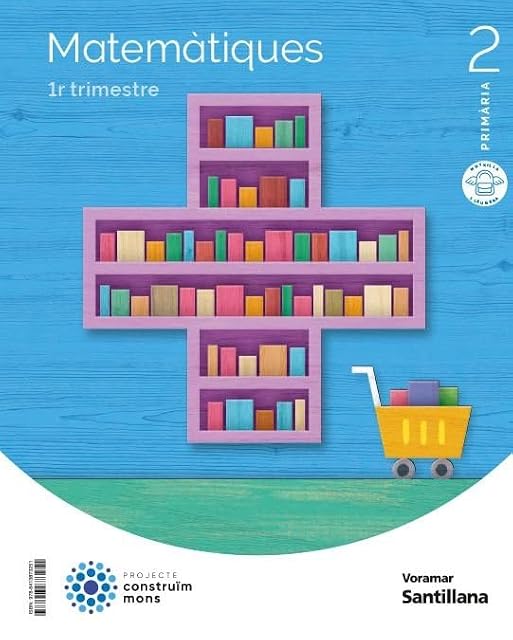 Portada de Matematicas 2º Educacion Primaria Construyendo Mundos Valencia Ed 2023