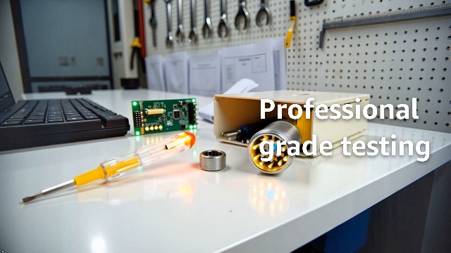 Image of Yellow Intelligent Voltage Tester Pen Contact Voltage Tester Screwdriver Induction Power Detector Pen Electric Test Pen Screwdriver AC 100-500V Electrical