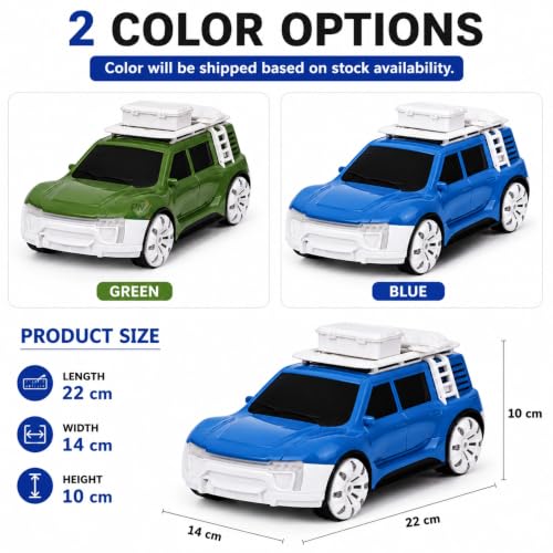 Image of 2.4GHz RC Adventure SUV Car for Kids | RC Stunt Car with Mist Spray, LED Lights, Music & Sound | 360 Drift, Flashing Wheels | Battery Operated Toy Car Gift for Boys & Girls (Assorted Colour)