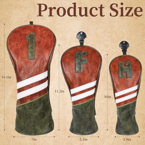 Craftsman Brown Leather Head Covers