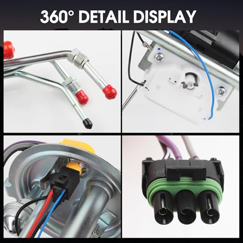 Electric Fuel Pump Module Assembly Fit for Chevrolet GMC C1500 C2500 C3500 K1500 K2500 K3500 Pickups 1988 1989 1990 1991 1992 1993 1994 1995, 4.3L 5.0L 5.7L 7.4L, Replaces E3621S P8000S SP01A1H by Tutor Auto - Used condition - Image 6