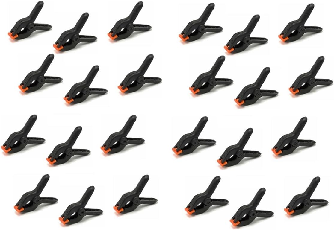 4 Inch Spring Clamps Plastic Clamps - 24 Pack NEW