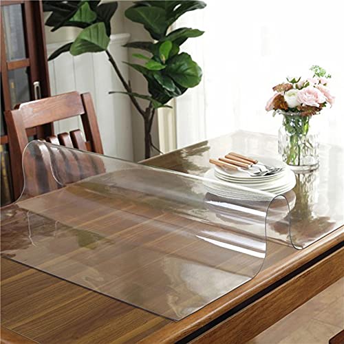 Nappe rectangulaire 100% imperméable anti-tache en plastique transparent - 4
